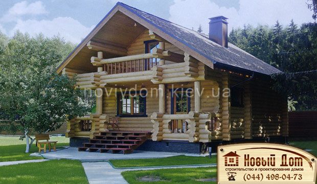 Проект деревянного дома№024