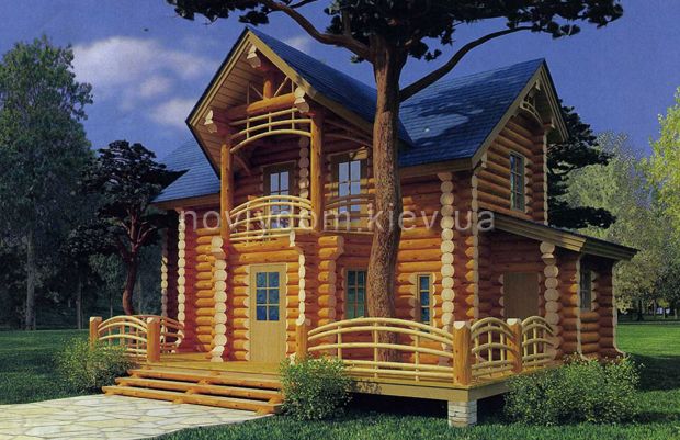 Проект деревянного дома№089