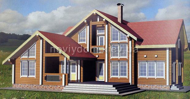 Проект деревянного дома№093