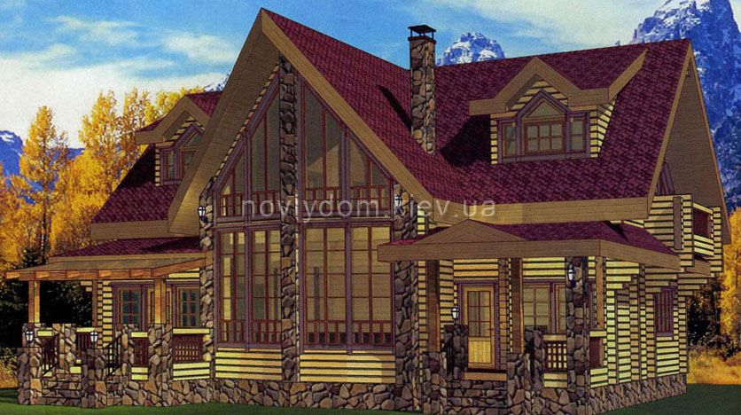 Проект деревянного дома№123