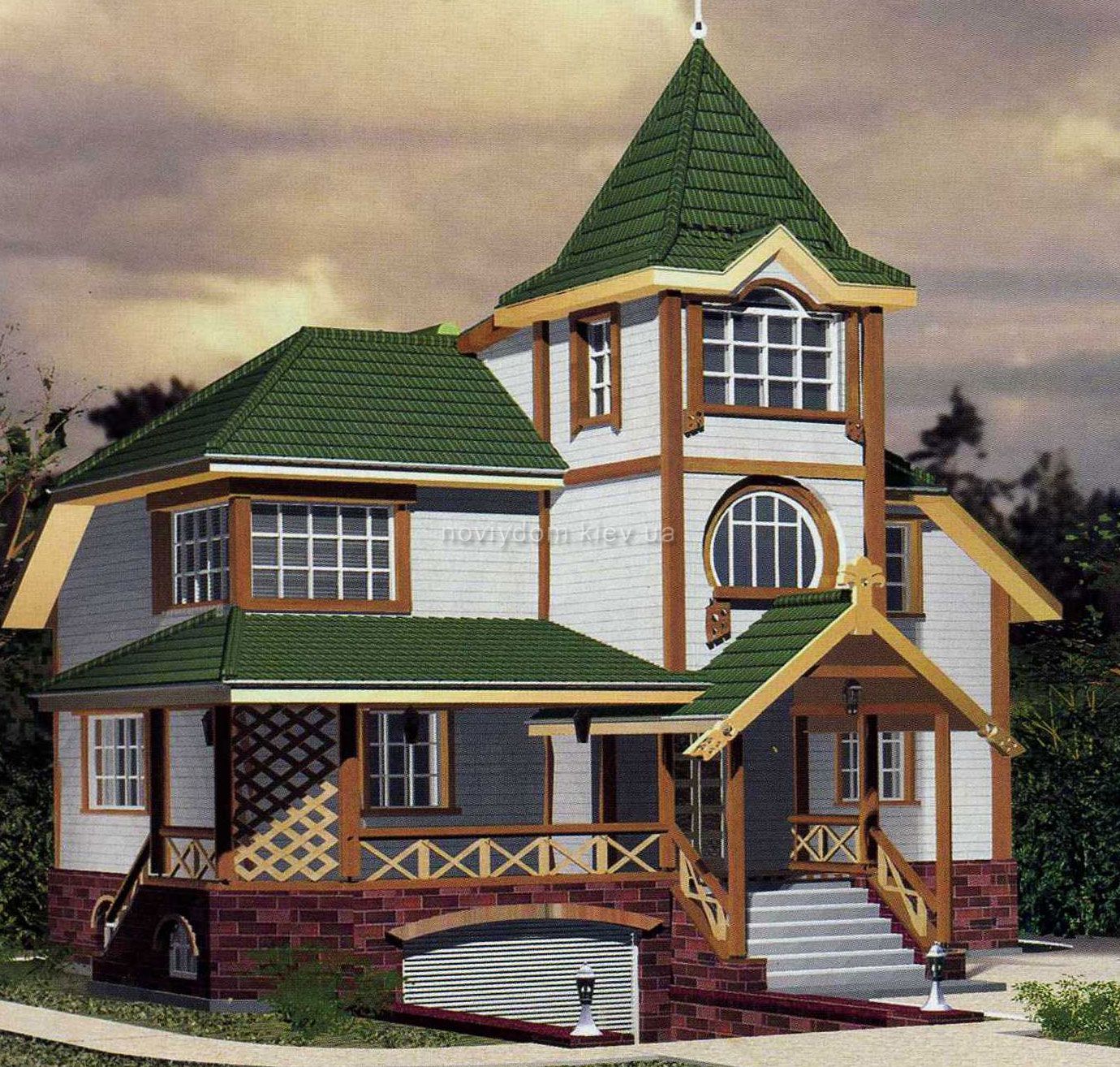 Проект деревянного дома№170