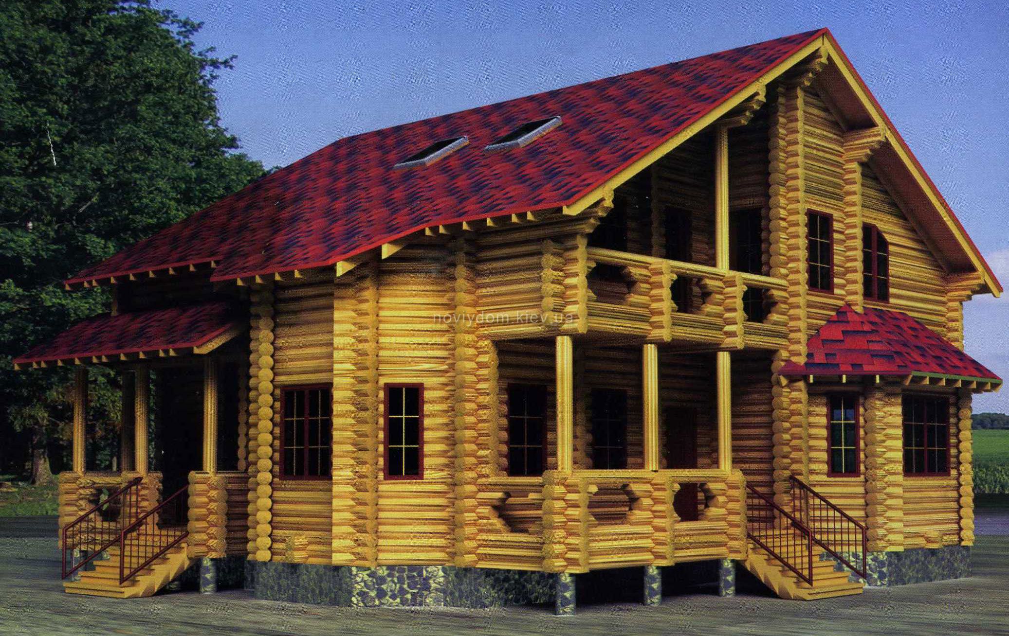 Проект деревянного дома№145