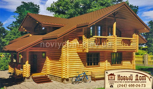 Проект деревянного дома№017