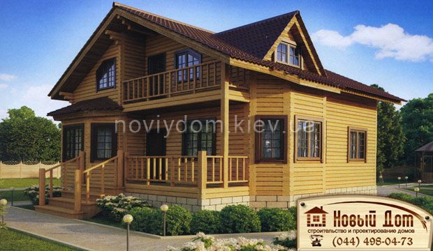 Проект деревянного дома№018