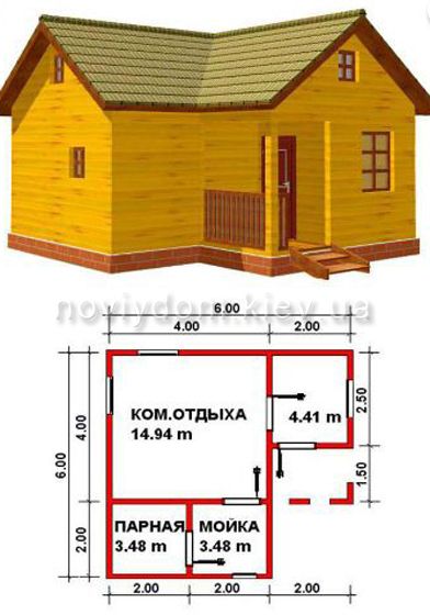 Проект бани №139