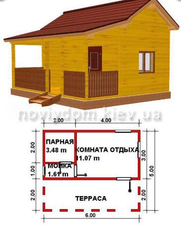 Проект бани №141