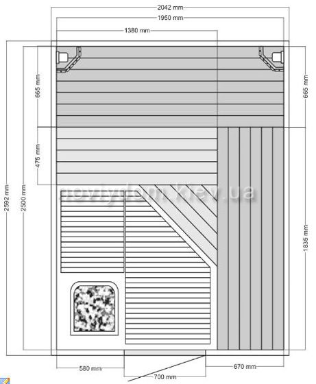 Проект сауны №002