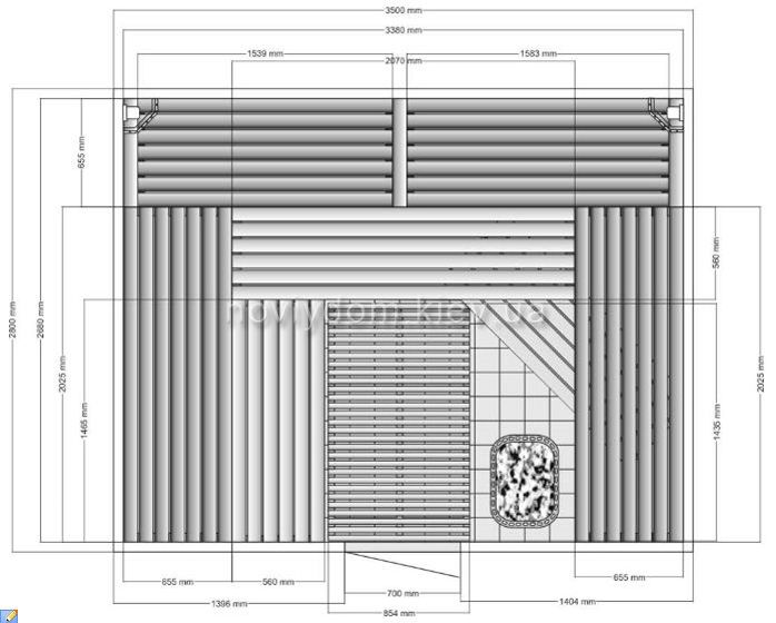 Проект сауны №007
