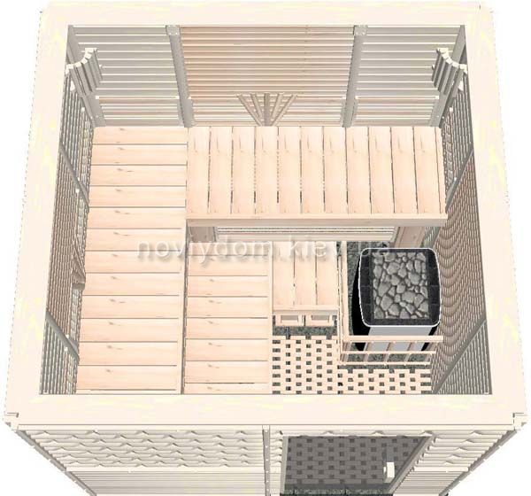 Проект сауны №015