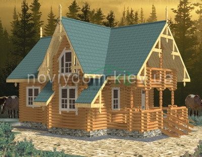Проект деревянного дома№087
