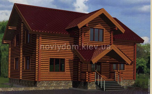 Проект деревянного дома№097