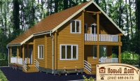 Проект деревянного дома№010