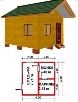 Проект бани №140