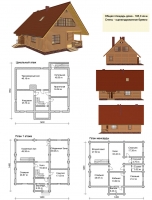 Проект деревянного дома№079