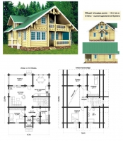 Проект деревянного дома№081