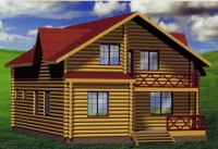 Проект деревянного дома№181