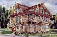 Проект деревянного дома№175