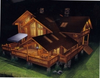 Проект деревянного дома№136